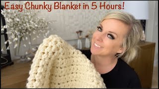 Easy Chunky Blanket in 5 Hours!